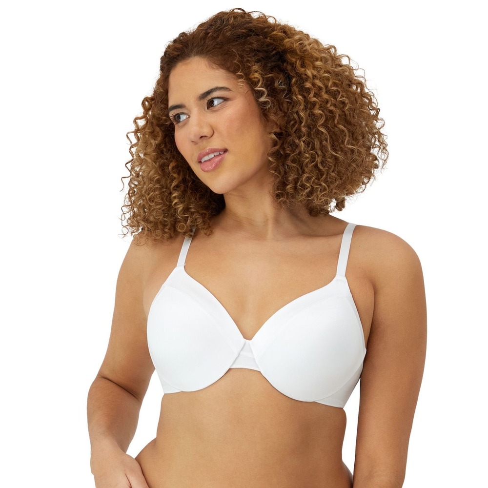 Maidenform Comfort Devotion T-Shirt Bra White Full Coverage 34D 09436 New